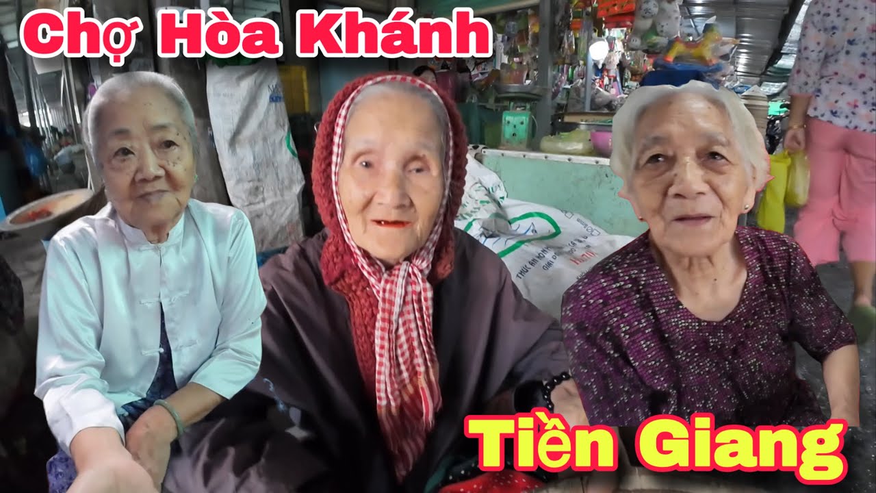 Chợ Hòa Khánh Cái Bè Tiền Giang Người Lớn Tuổi Khó Khăn Hạnh Phúc Nhận Quà Từ Mỹ | Khương Nhựt Minh