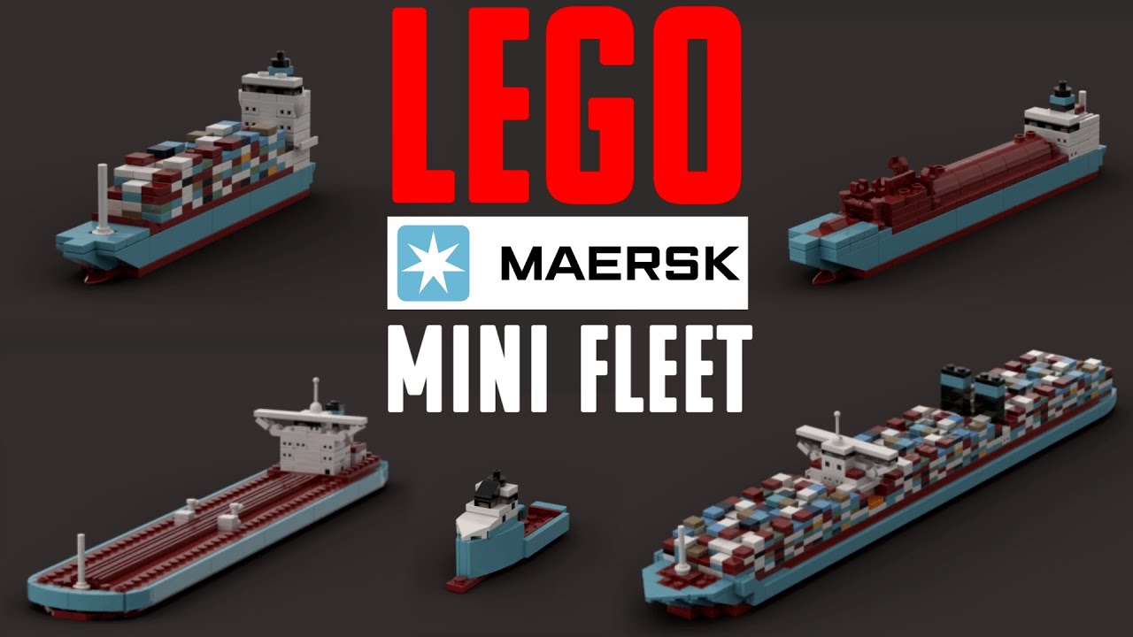 Lego Cargo Ships - Mini Maersk Fleet