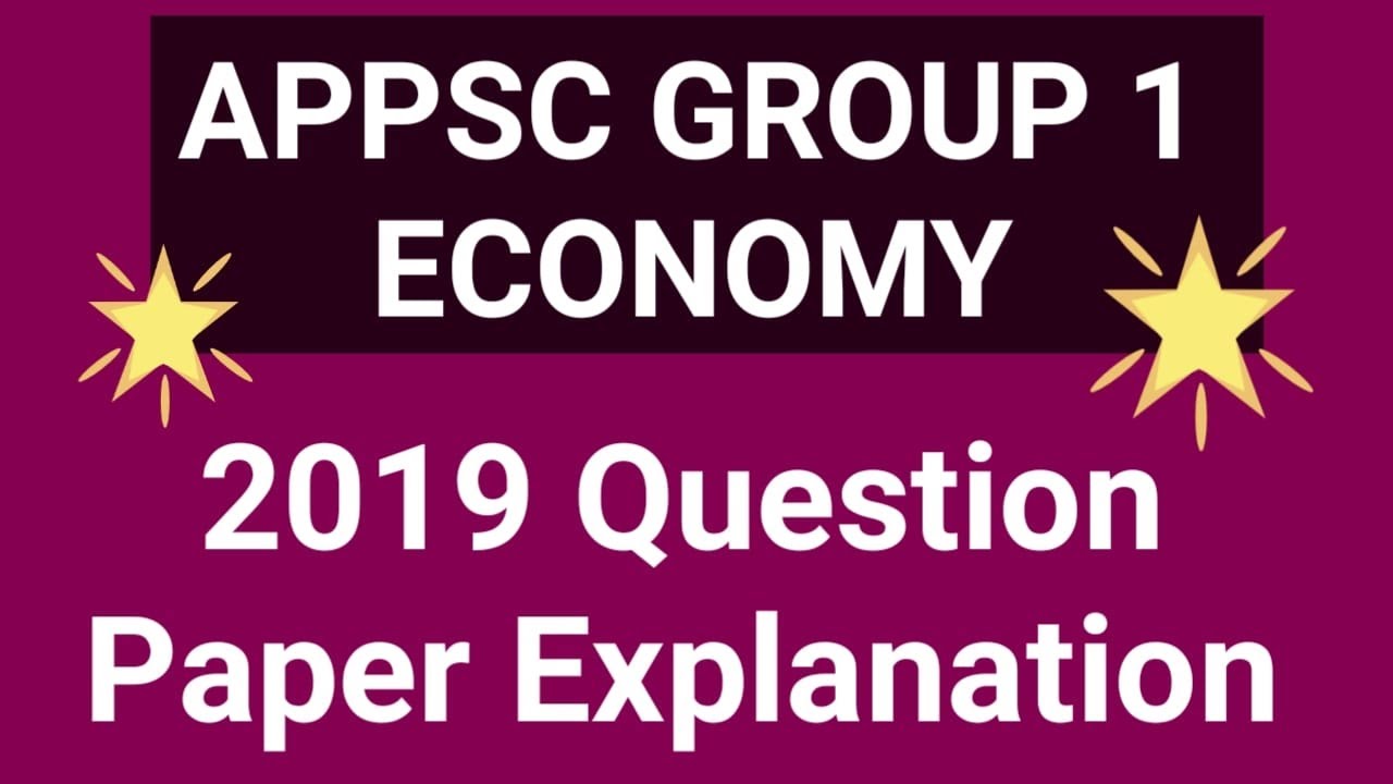 APPSC Group 1 Economy Previous Year Questions Analysis | APPSC Group 1 Prelims Paper