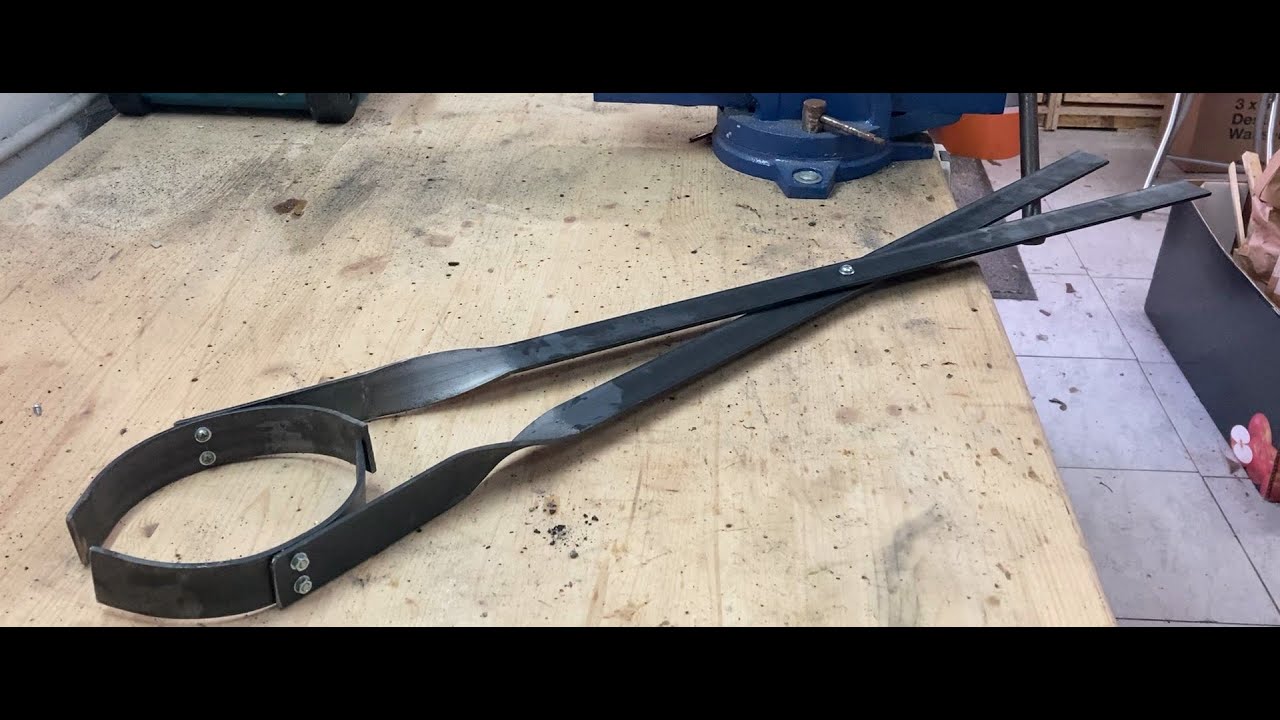 Zange für einen Schmelztiegel selber bauen - Build tongs for a crucible yourself - without welding