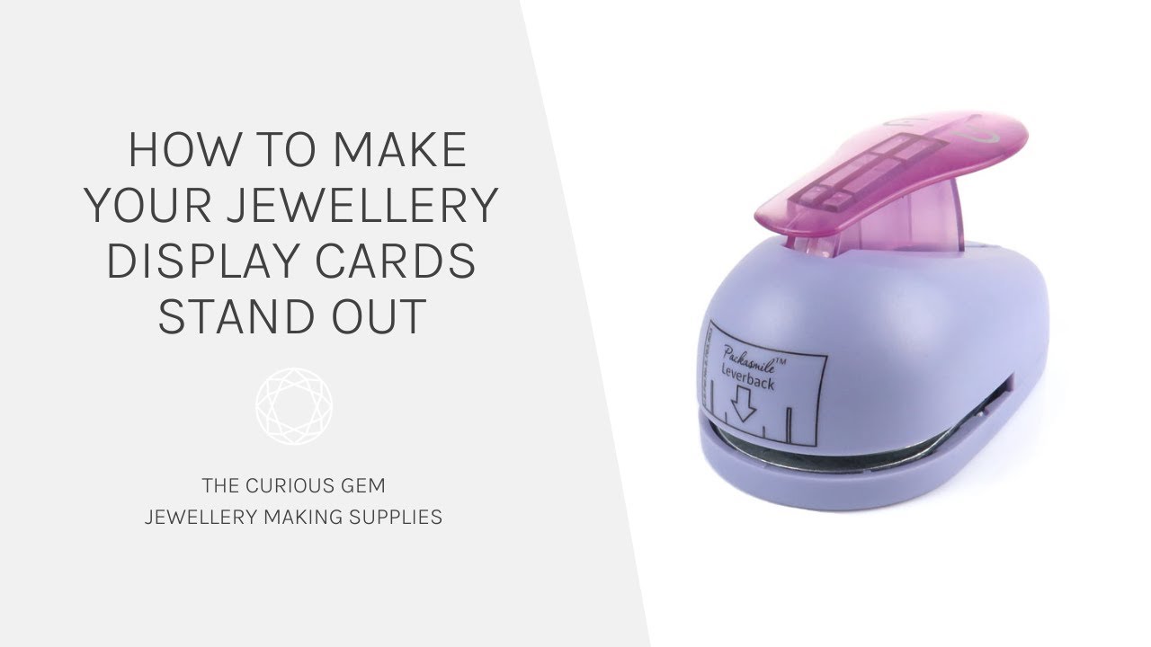 How to make your jewellery display cards stand out - CORNER NECKLACE CARD PUNCH - CG12899