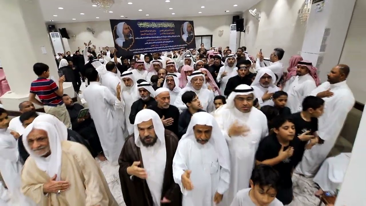 موكب حسينية العلامة السيد عدنان الناصر في عزاء الفقيد وشاعر أهل البيت حسين العبدالله 1444