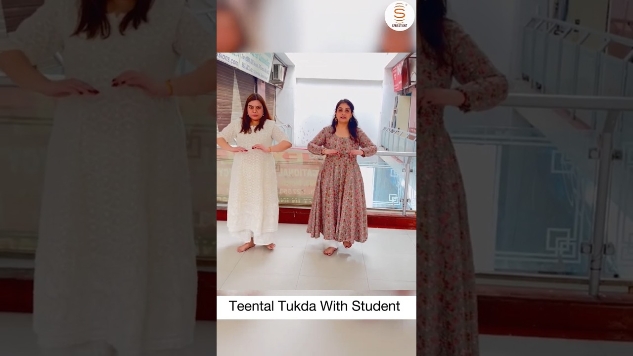 Kathak Tukda Teen Taal😍💃 | Kathak Dance Performance #kathaktukda #kathakteentaal #shortsfeed #kathak