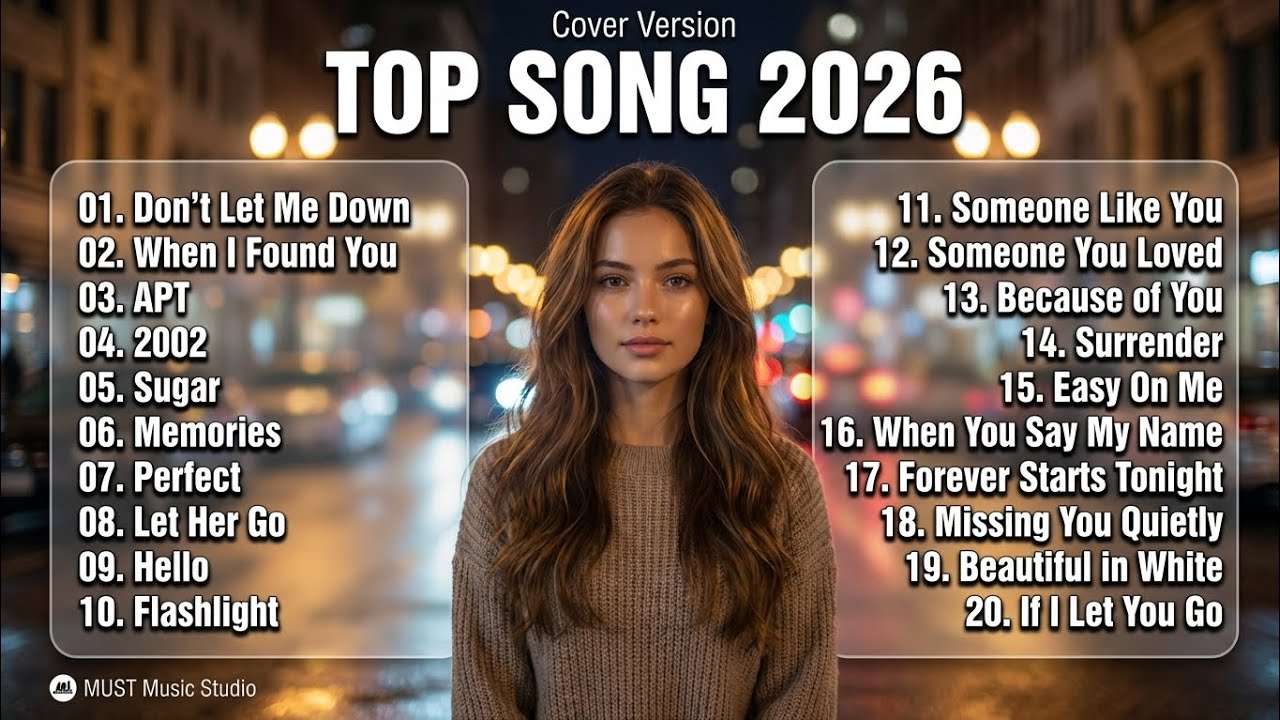 TOP 10 POP SONG 2026 - Best English Cover Playlist | Romantic & Emotional Songs | MUST Music Studio