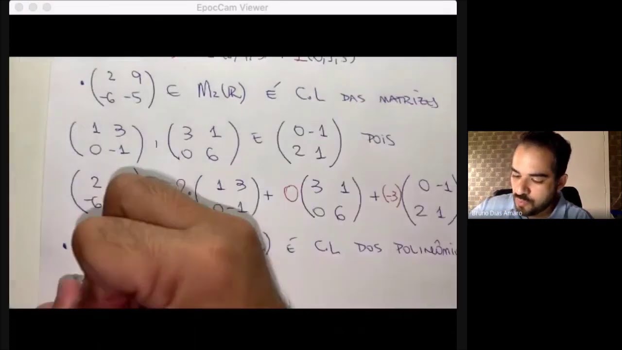 Álgebra Linear - Aula 10: Combinação Linear. Subespaço Gerado