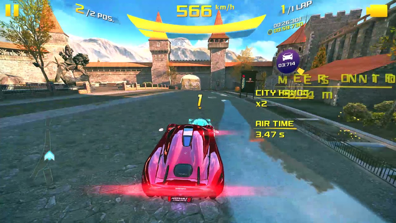 Clifftop Run Gauntlet Asphalt 8 vs ZWarrior 59.532