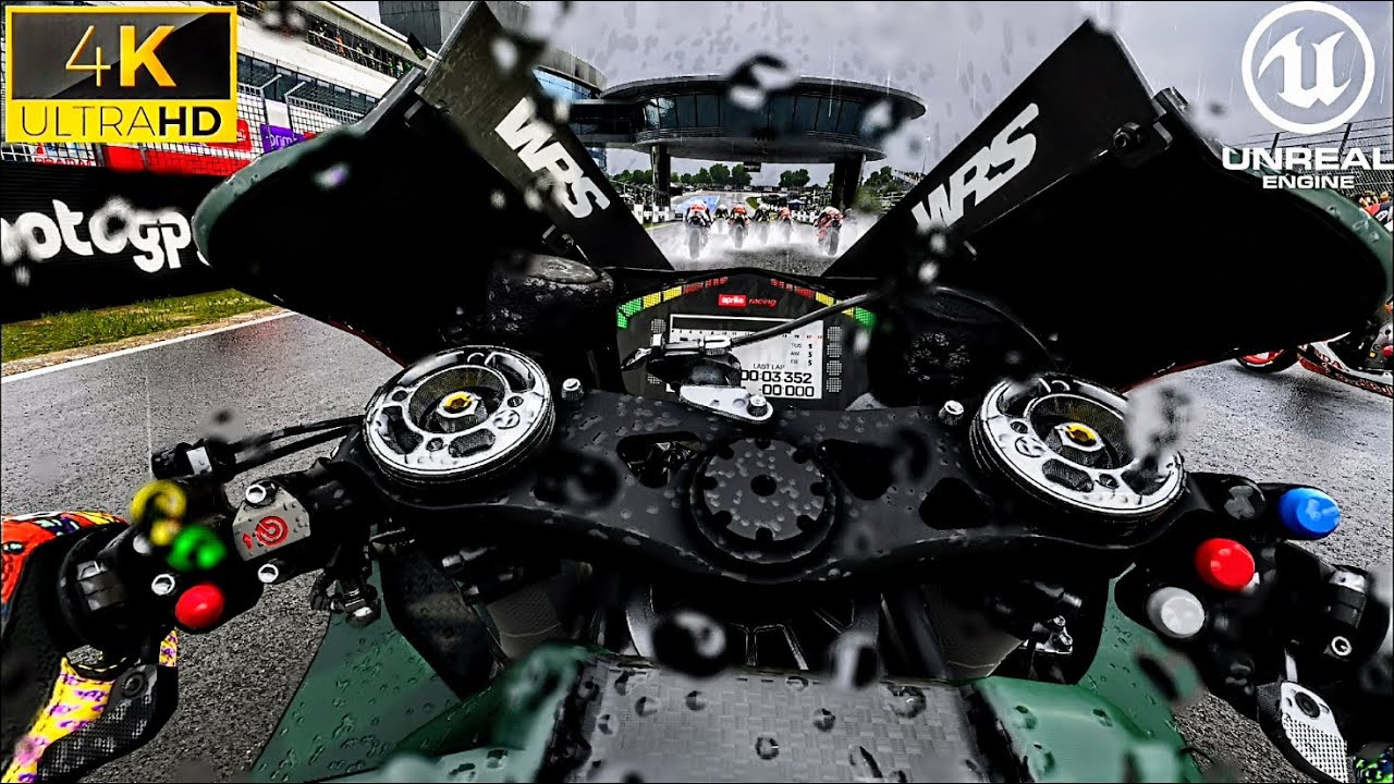 MotoGP&trade;23 Looks ABSOLUTELY IMPRESSIVE! ULTRA REALISTIC RAIN GAMEPLAY [4K HDR 60 fps]