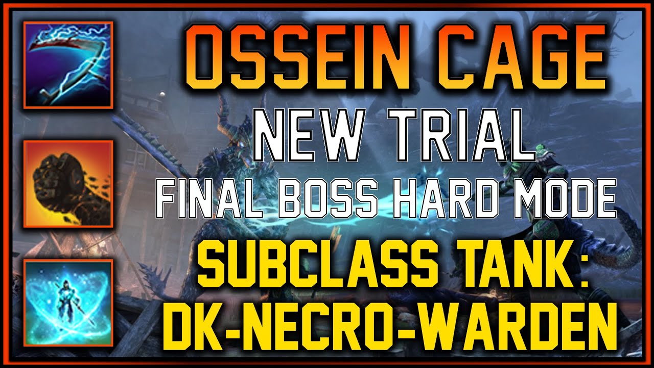 New Trial FINAL BOSS HARD MODE | Ossien Cage Tank POV Subclass: DK/Warden/Cro