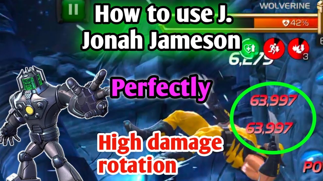 Как идеально играть за J. Jonah Jameson / Ротация на высокий урон / MCOC