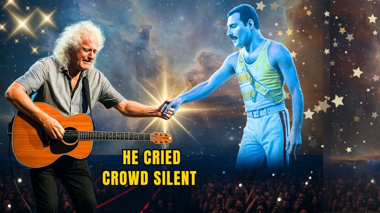 Brian May Cries as Freddie “Appears” Onstage — Arena Falls Silent