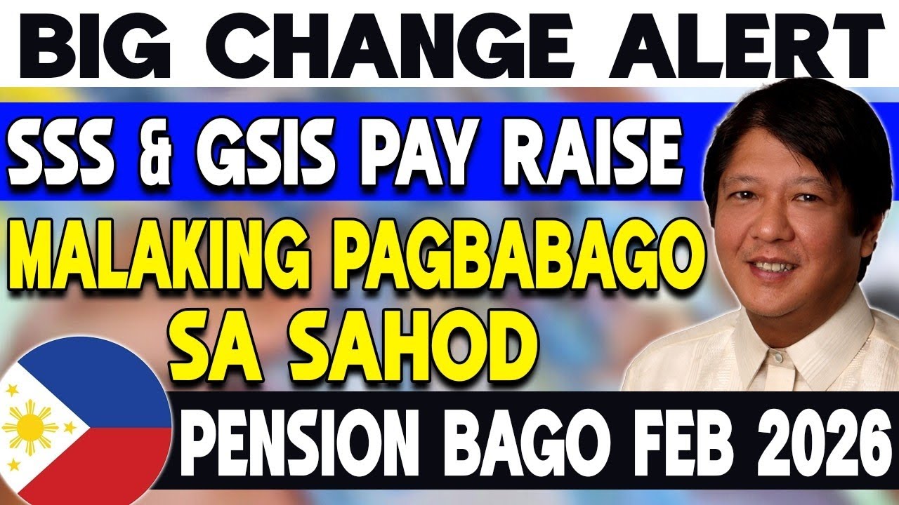 🚨 SSS at GSIS ALERT! Malaking Pagbabago sa Sahod at Pension Bago ang Feb 2026