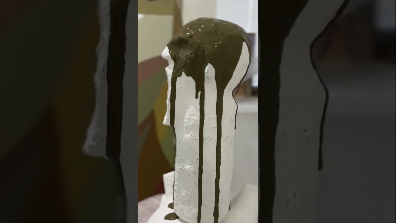 How to paint abstract sculpture