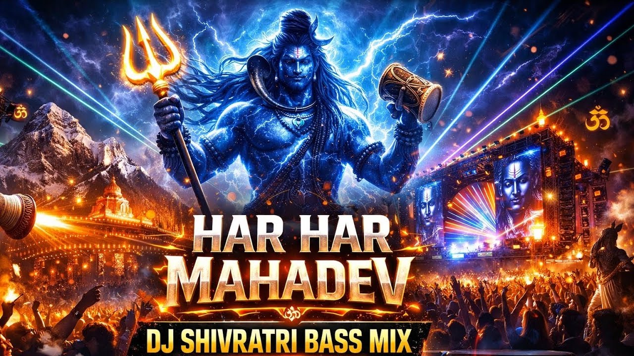 Har Har Mahadev 🔱 | DJ Shivratri Bass Mix 2026 | High Tempo Mahadev DJ Song | Power Bhakti Track