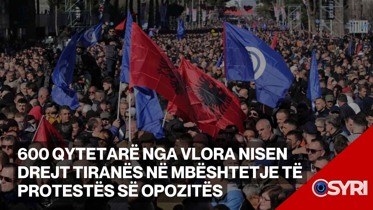 600 qytetarë nga Vlora nisen drejt Tiranës në mbështetje të protestës së opozitës