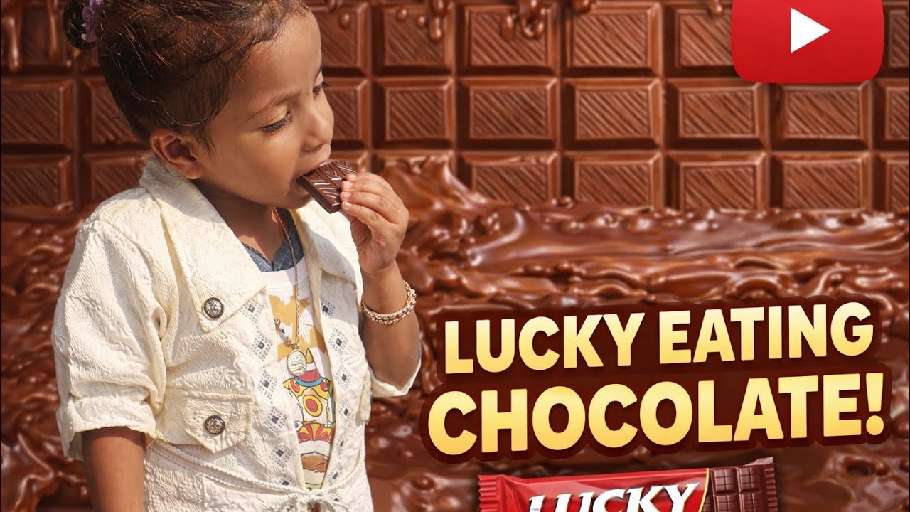 Lucky  chocolate Kha Rahi Hai 