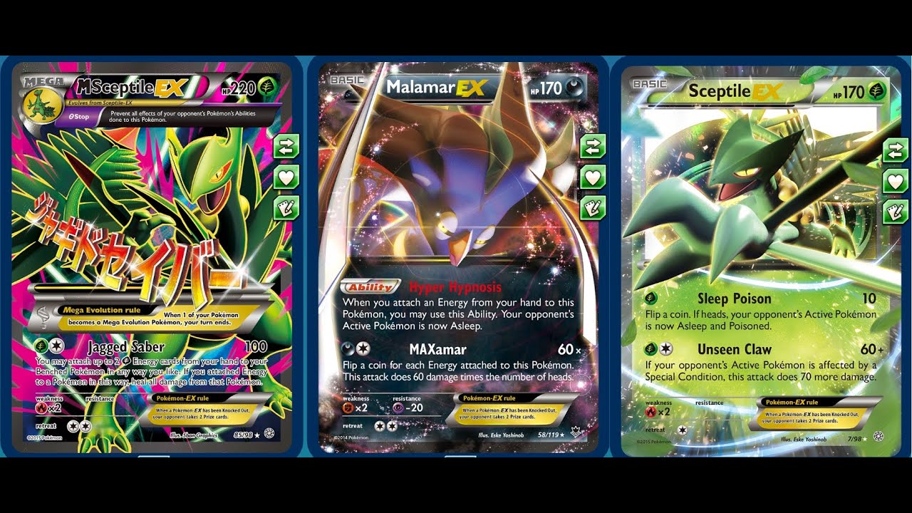 (XY Standard) Mega Sceptile Ex/Malamar Ex Competitive Lock Down Deck