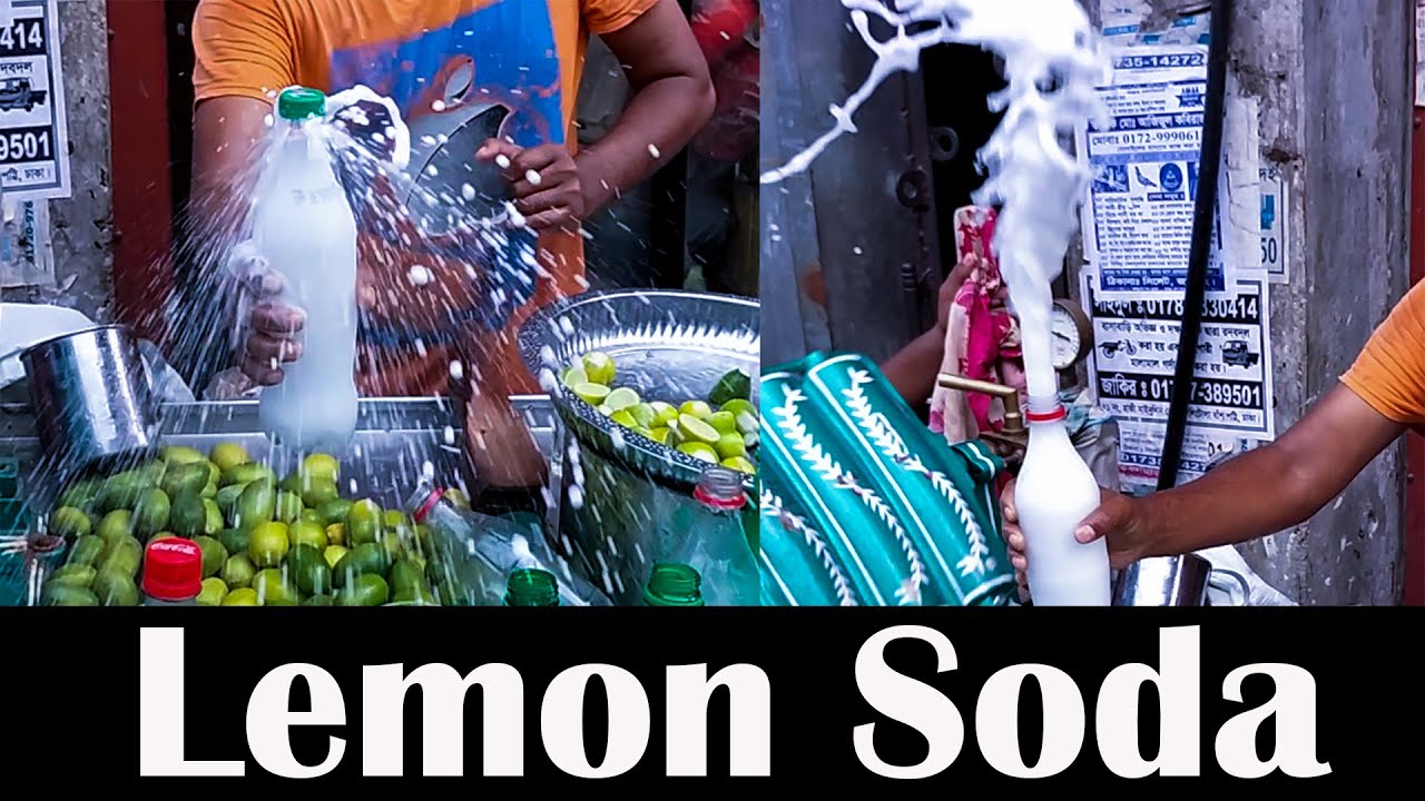 Indian Lemon Soda | Lemon Juice Street Food [ Indian Viral Lemon Soda In Bangladesh ]