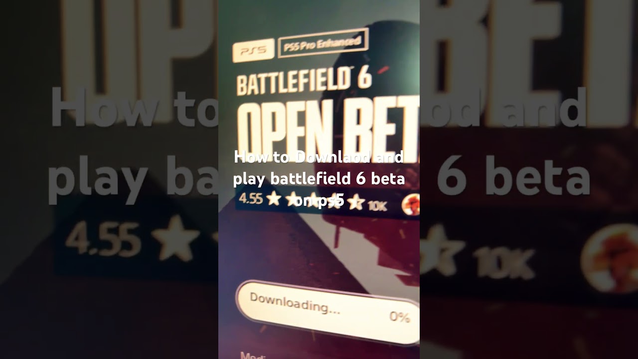 How to Downlaod and play battlefield 6 beta on ps5
