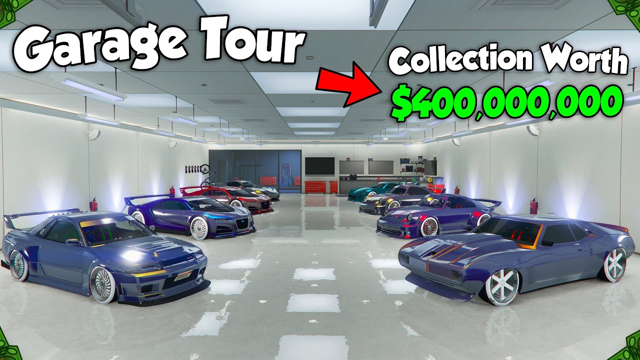 My GTA 5 Car Collection Garage Tour! OVER $400,000,000 WORTH OF CARS!