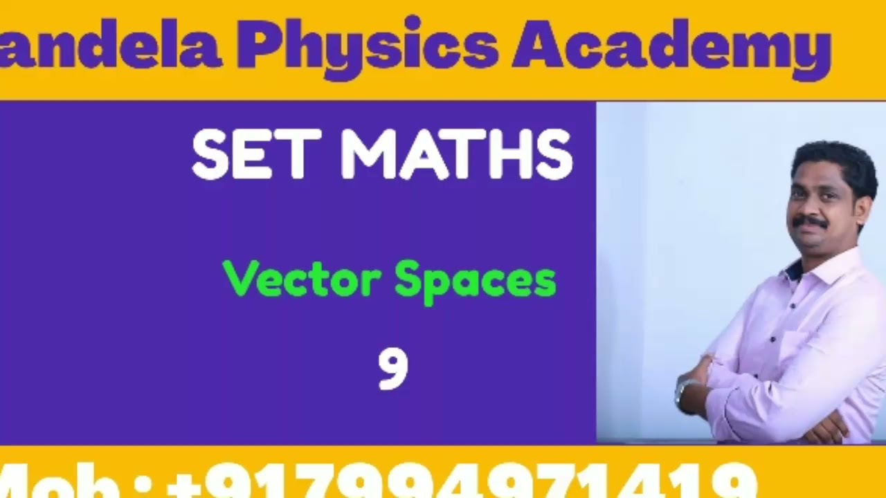 Kerala state eligibility test (SET) mathematics|dimensions of vector spaces|tricks|lbs kerala SET|9
