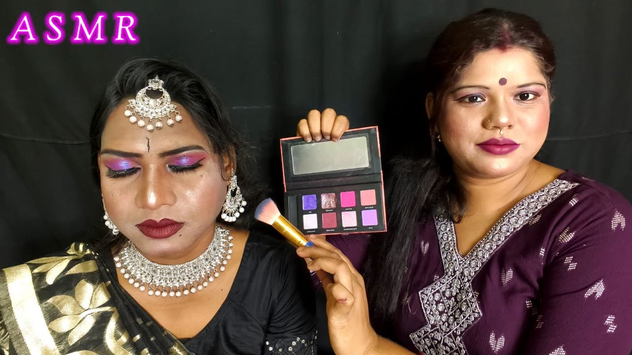 ASMR|| Indian Eid Special Makeup Doing My Elder Bro (Tingle's) 🌹