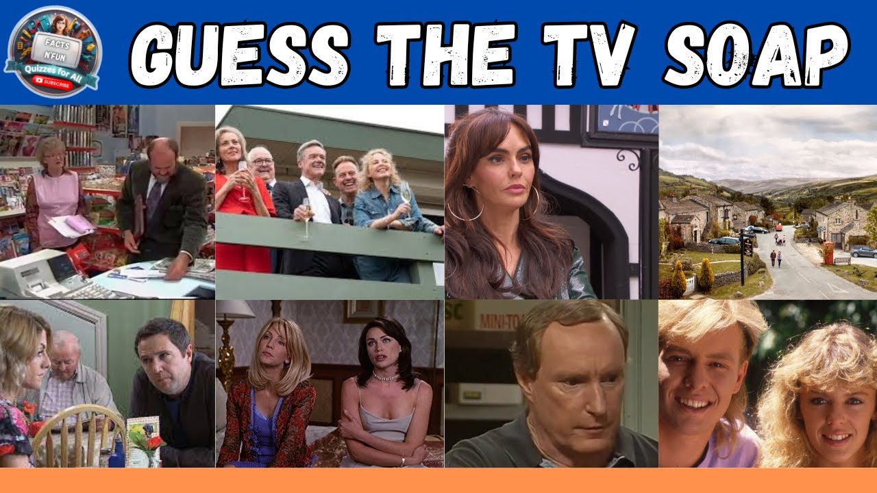 Spot the Soap Opera ! A TV Soap Quiz, can you name all 24 ? #tvtrivia #quiz #soaps