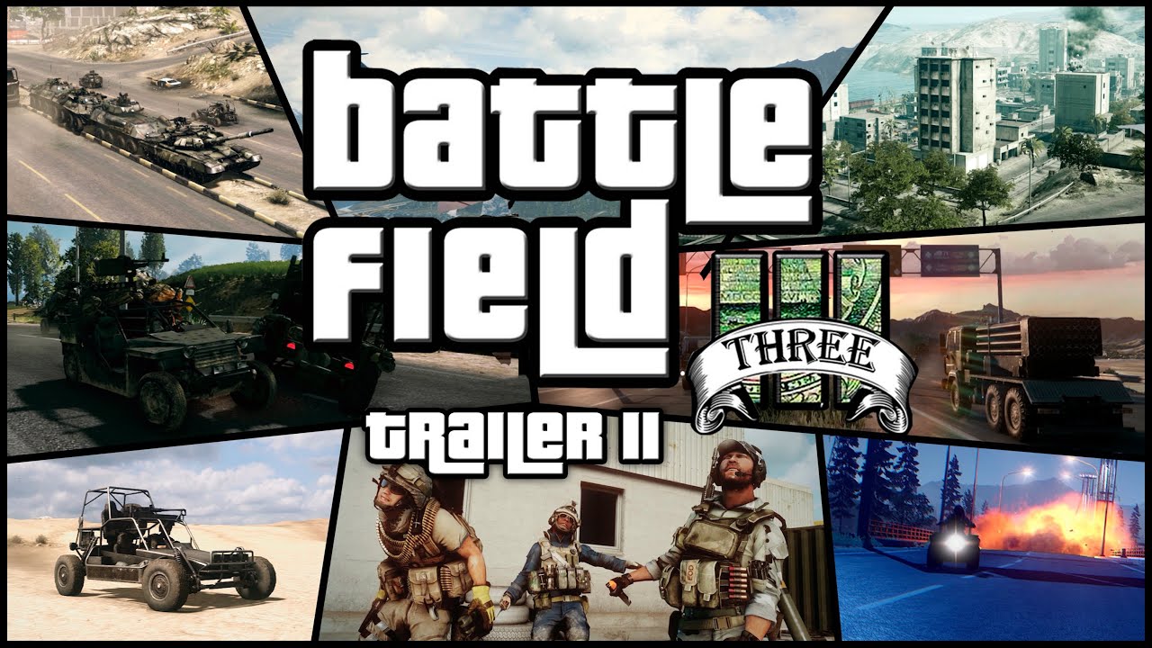 GTA V in Battlefield 3 [Trailer 2 Parody] // Full screen version
