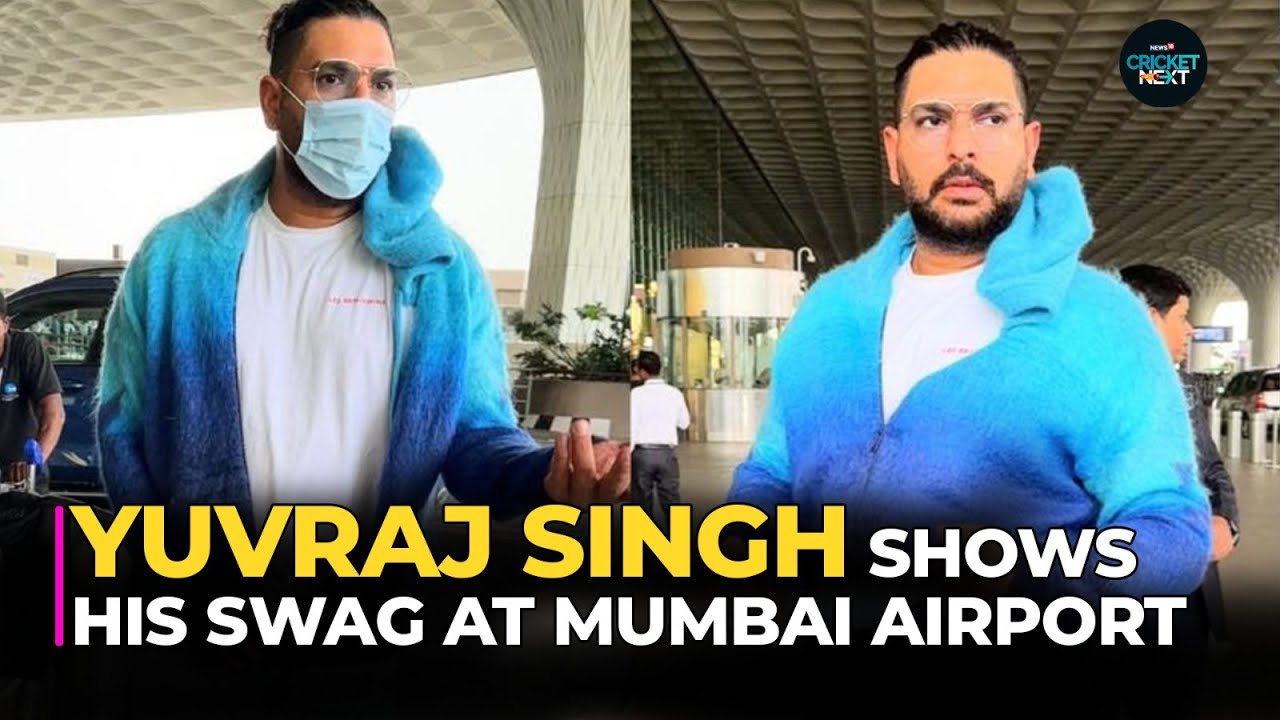 Yuvraj Singh Shows His Swag at Mumbai Airport | Cricketnext