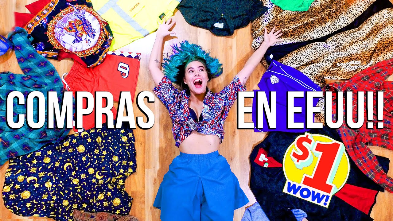 COMPRÉ toda esta ROPA A 1$ en EEUU 😲👗👖