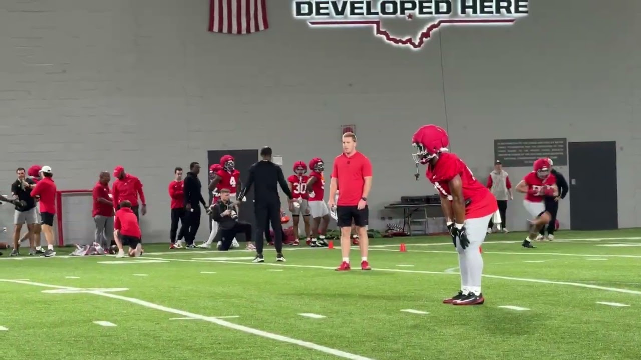 Ohio State spring football practice day one highlights 