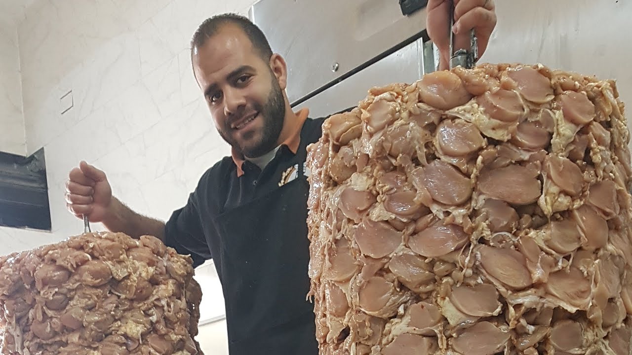 كيفية شك الشاورما