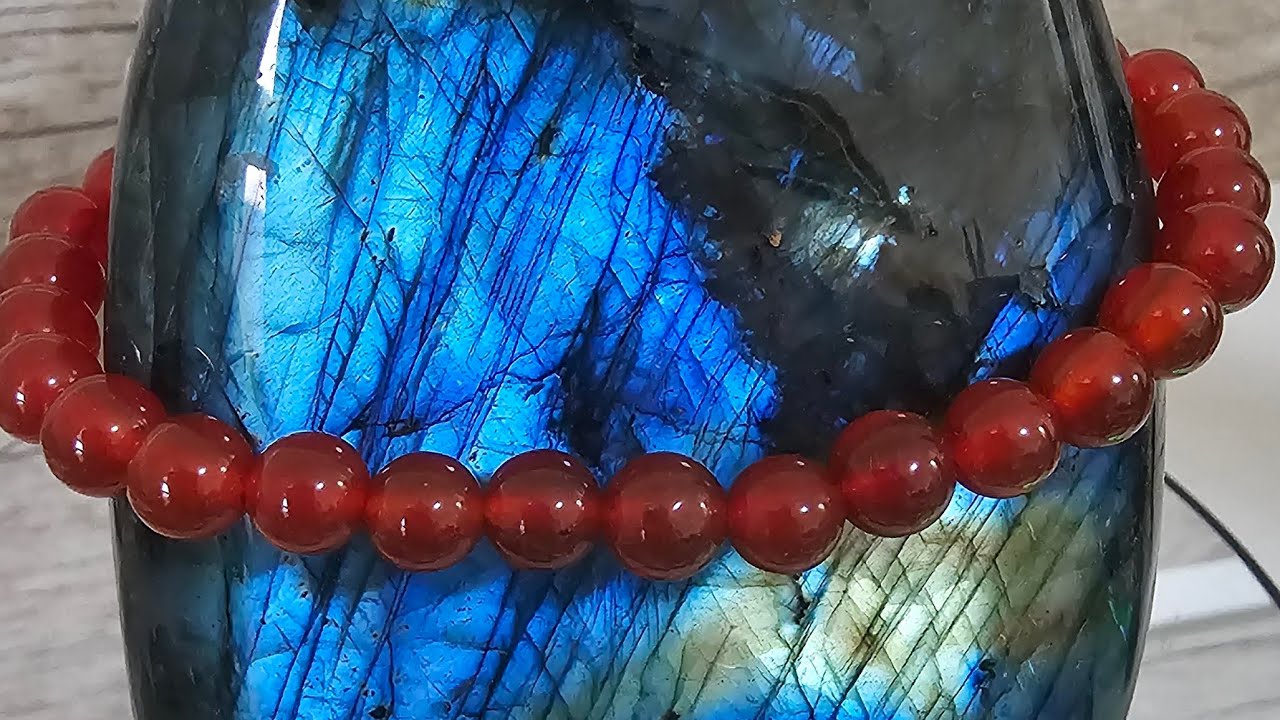 🔴 LIVE ASMR Carnelian & 7 Chakra Bracelet 🔥 Labradorite & Cristal 4K | Energy | Amazon Link Below