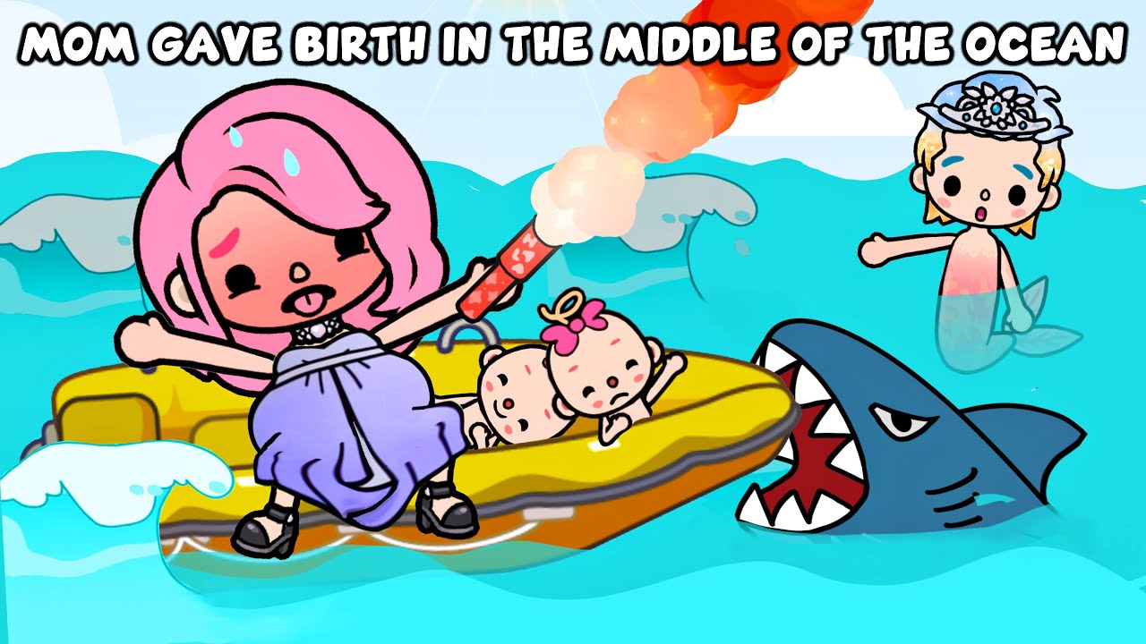 Mom Gave Birth In The Middle Of The Ocean 😱🍼🌊| Sad Story | Toca Life Story / Toca Boca