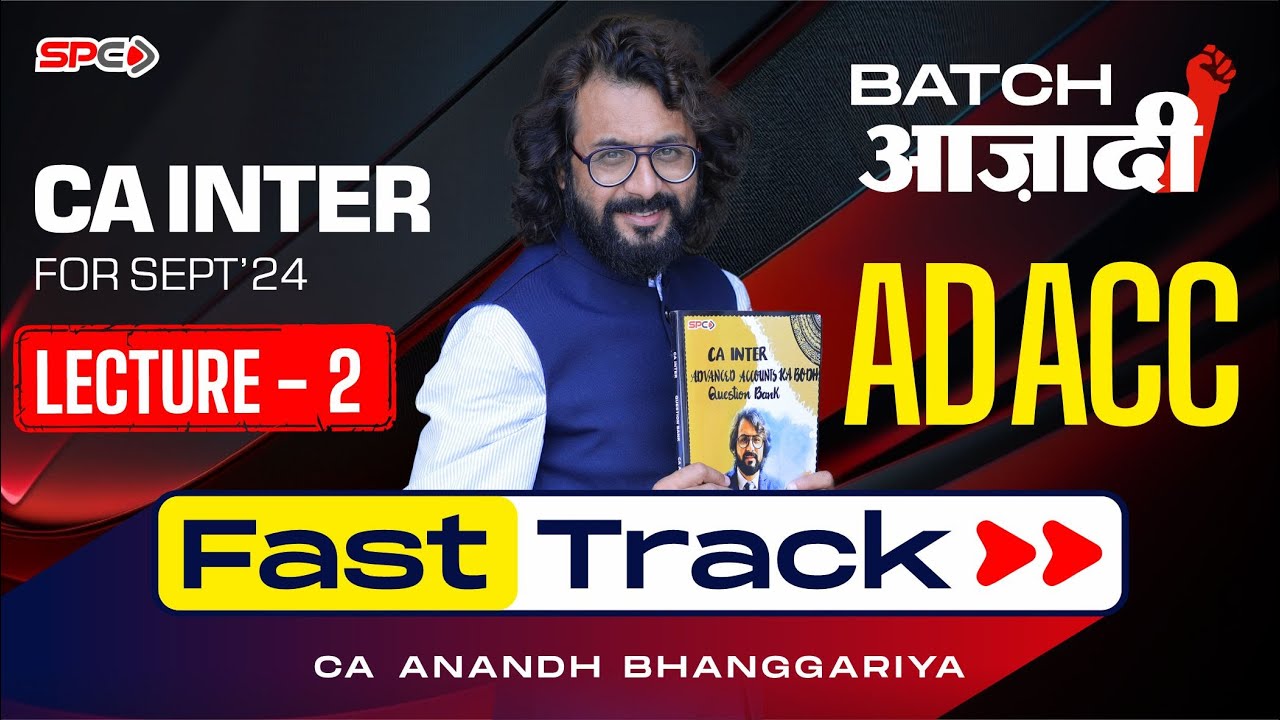 Lecture 2 I AS 13 I CA Intermediate Adv Account Fasttrack  By CA Anandh Bhanggariya