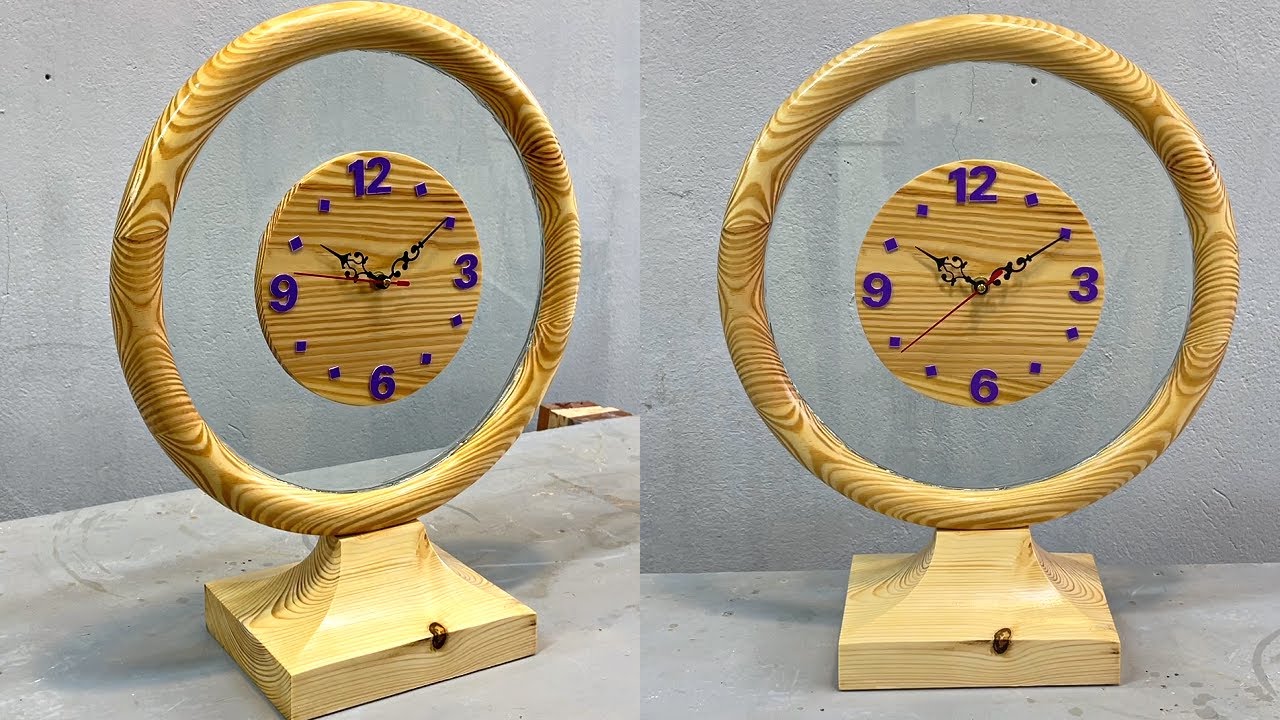The Most Beautiful Wooden Clock Ideas //// Make A Unique Desk Clock //// DIY Creation At Home.