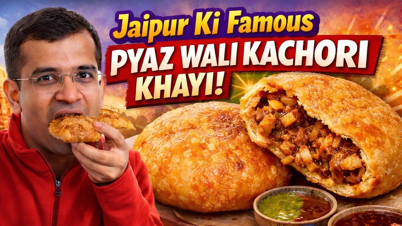 Jaipur Ki Famous Pyaz Wali Kachori Khayi 😲 Sach Mein Itni Special Hai?