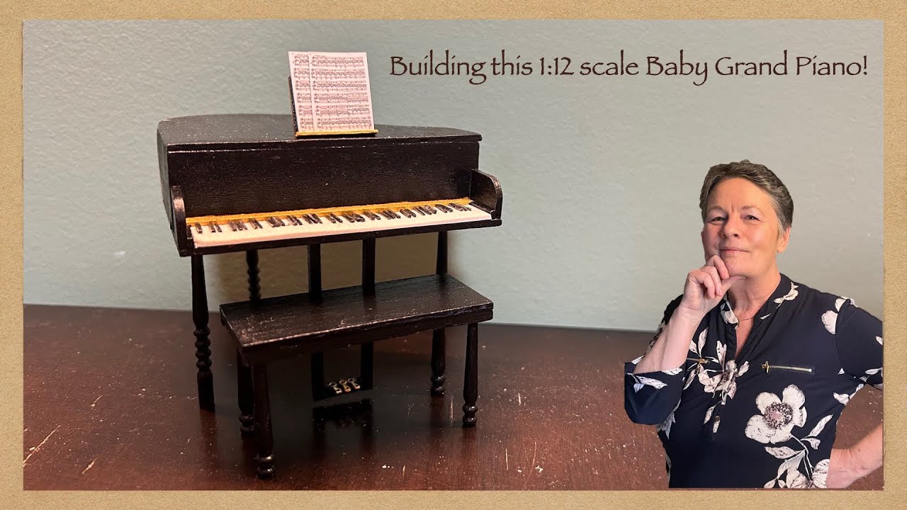 Making this 1:12 scale miniature Baby Grand Piano!