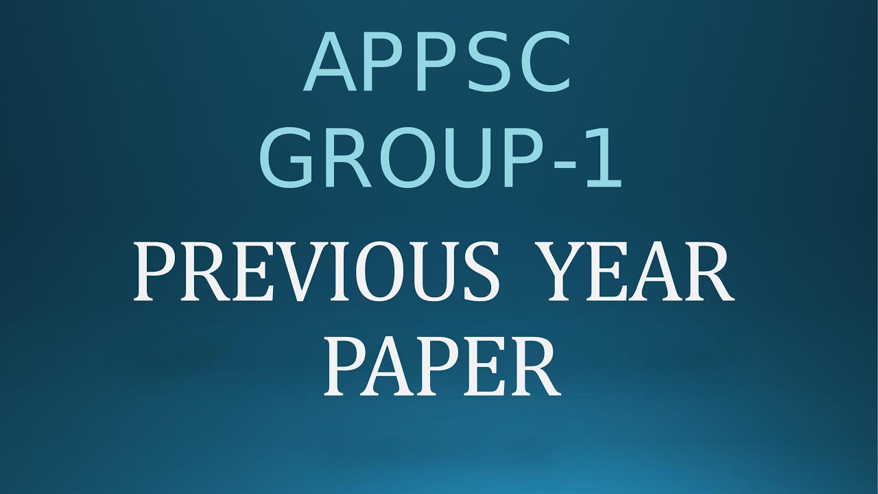 గ్రూప్&zwnj; 1| APPSC Group 1 Screening Test 2017 Paper with Key| Part4| Final Key|