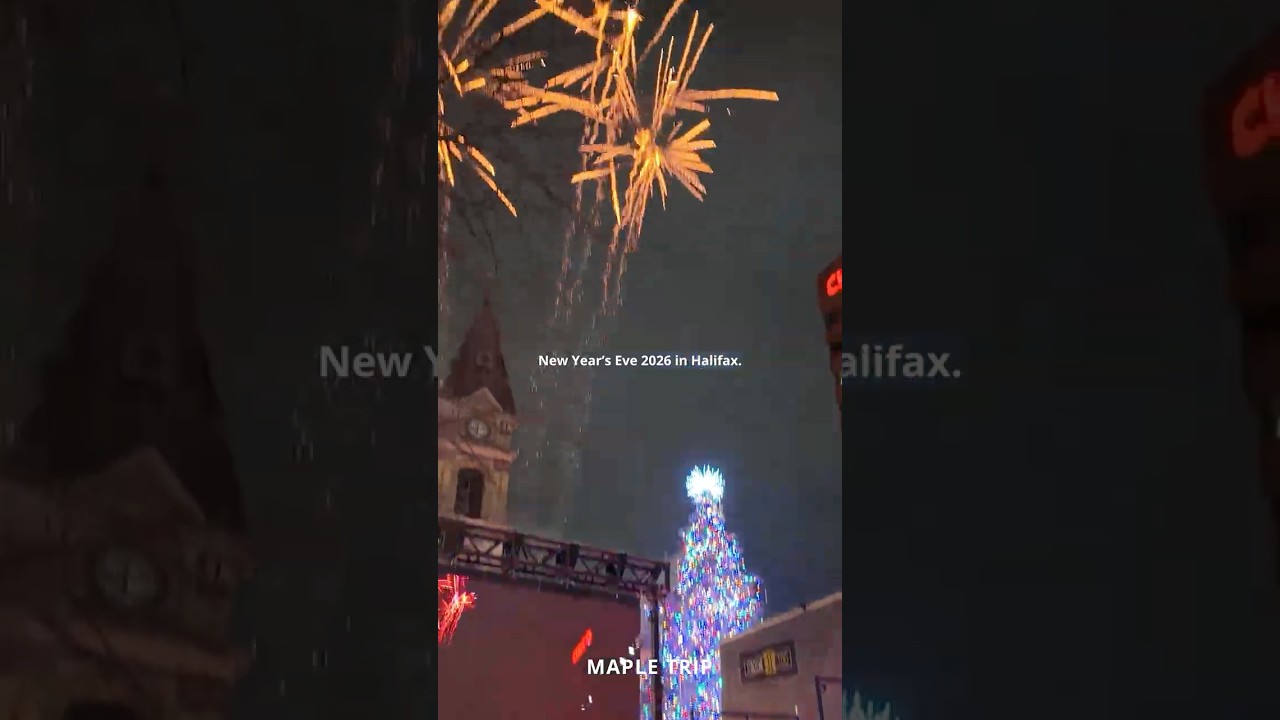 🎉New Year's Eve in Halifax, Canada | This Is How Halifax Welcomed 2026 | 4k snowy walk❄️