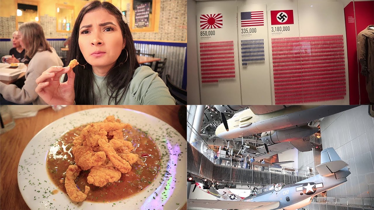 Comiendo Cocodrilo En New Orleans | Museo De La Segunda Guerra Mundial 🦄 ok Bessy
