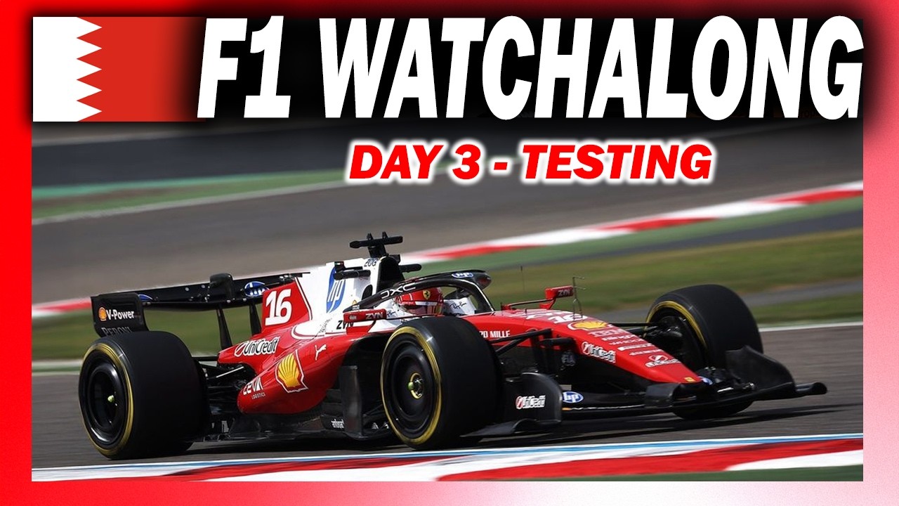 🔴 F1 Watchalong - DAY 3 TESTING - with Commentary & Live Timings