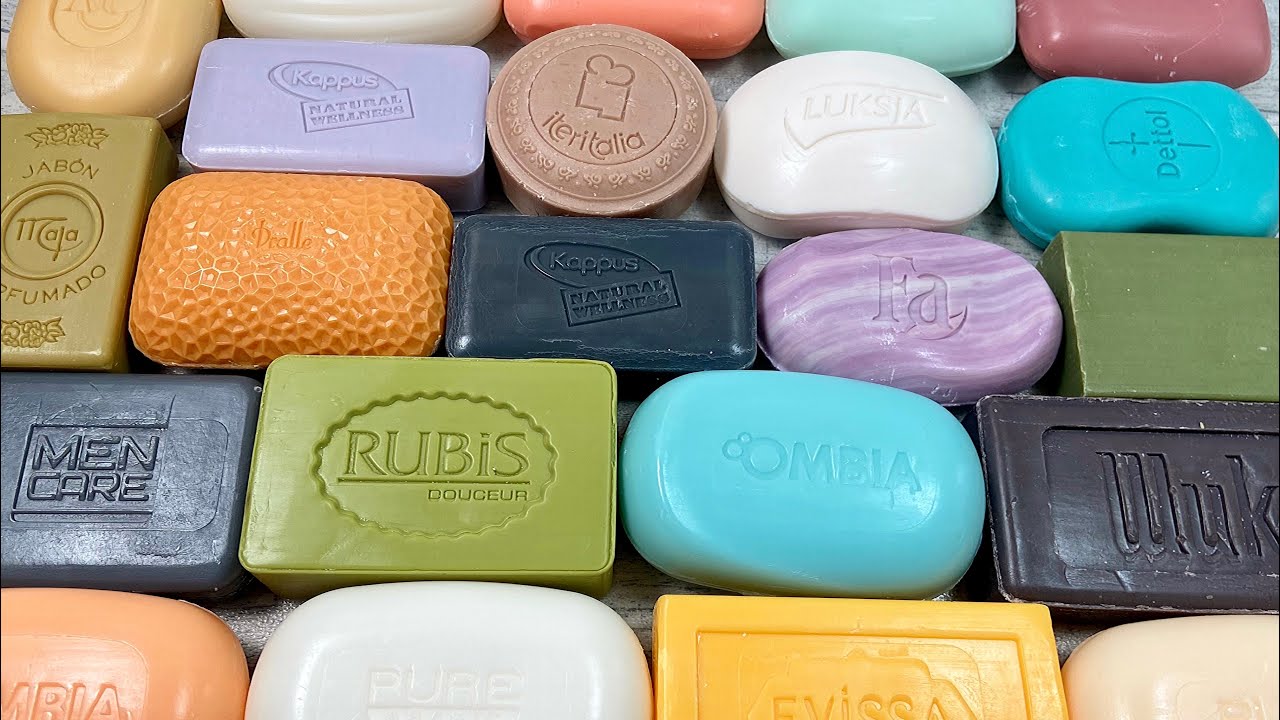 Soap cutting * ASMR soap * Soap crunch * Relaxing sounds * Резка мыла АСМР * Хруст мыла 🖤