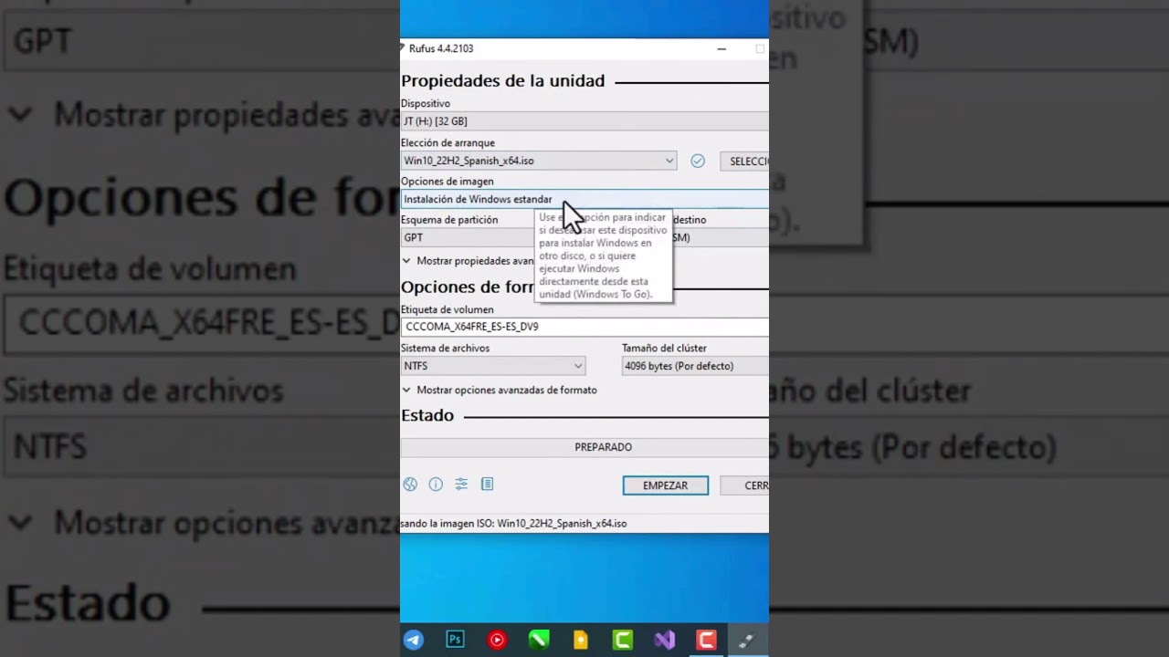 Mira como crear USB booteable de Windows 10 con Rufus