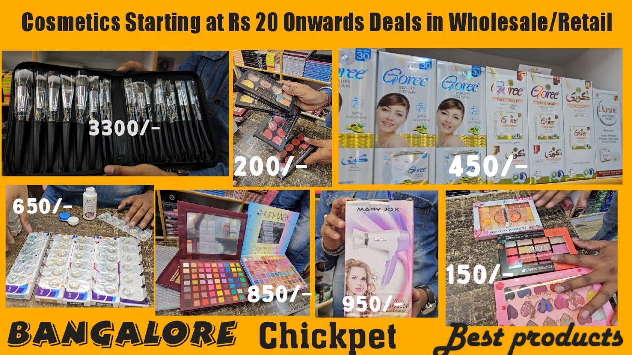 Chickpet Wholesale/retail Dealer In all types of Cosmetics & Accessories courier available #viral