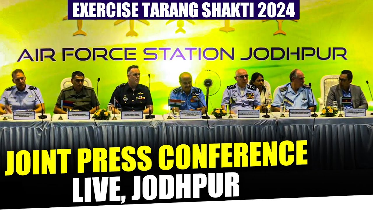 Jodhpur Tarang Shakti 2024 LIVE | Indian Air force | Joint Press Conference | US| Australia |Defense