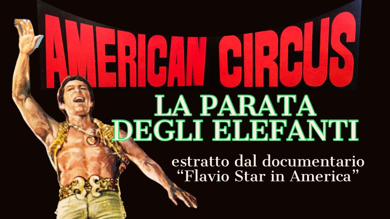 Circo Americano Togni:  La grande parata degli elefanti davanti all'arena di Verona (anni '80)