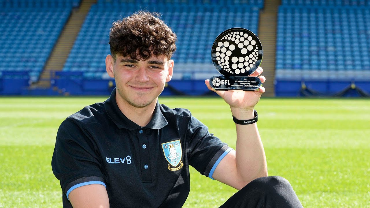 Owls academy midfielder Will Trueman crowned LFE Championship Apprentice of the Year