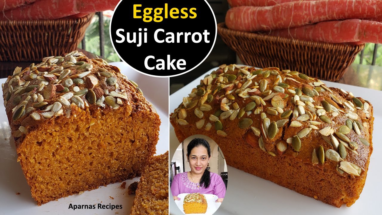 मिनटों में मिक्सी में बटेर बनाकर, Winter Special eggless No maida suji carrot cake  #sujicake #cake