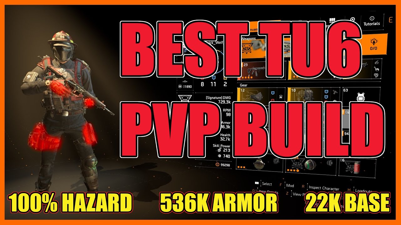 The Division 2 | My Best PVP Build In TU6 | Massive Damage High Survivability