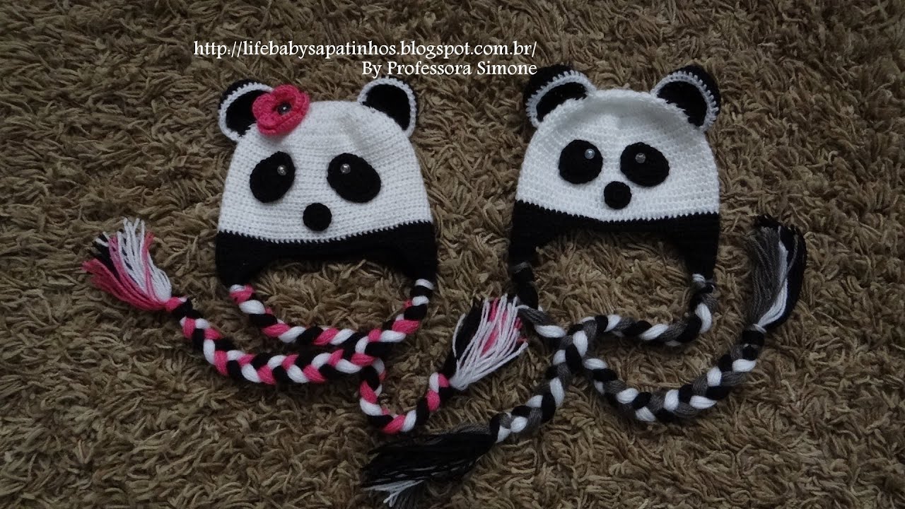 Passo a passo Touca Ursinho Panda Parte-2
